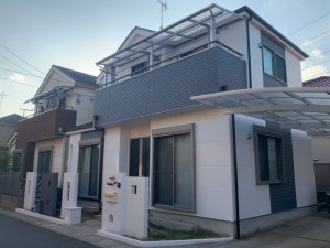 埼玉県三芳町 2階建て住宅の屋根外壁塗装