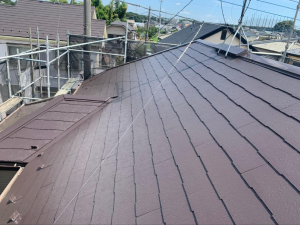 埼玉県川越市　住宅のコロニアルスレート屋根塗装
