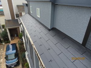 埼玉県富士見市｜コロニアル屋根塗装・ひび割れ補修の施工事例