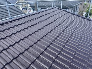 埼玉県志木市｜モニエル瓦の屋根塗装の施工事例